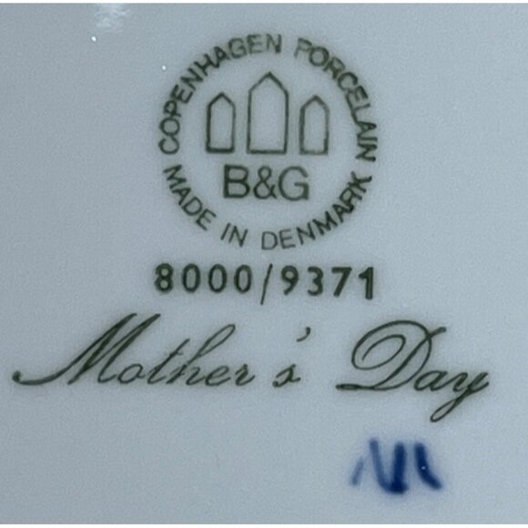 Bing & Grondahl 1971 Mors Mother's Day Cat with Kitten Collector Plate 8000/9371 - Picture 3 of 4